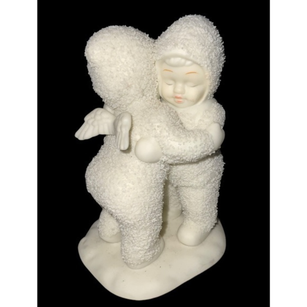 Snowbabie Department 56 Angel Baby Giving A Hug Collectible Porcelain Figurine